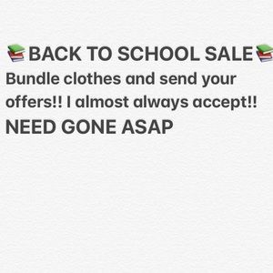 BACK TO SCHOOL SALE !!!!!